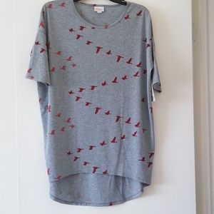 BIRDS LuLaRoe Irma Tunic XS NWT
